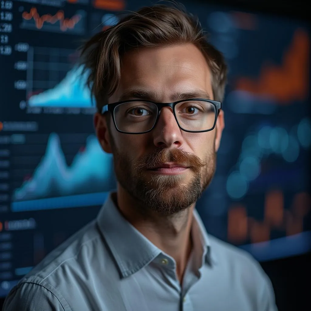 Retrato de Diego Paredes, Jefe de Análisis de Datos